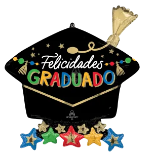 GRAD PARTY FELICIDADES GRADUADO SUPER SHAPE XL
