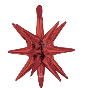 MAGIC STAR SMALL RED MULTI-BALLOON