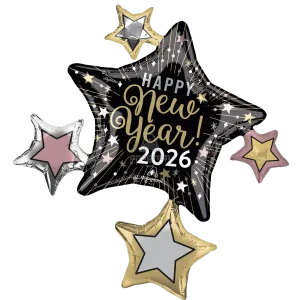 2026 NYE CELEBRATION STARS SUPER SHAPE
