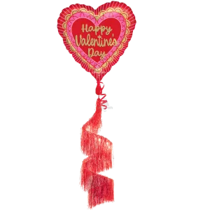 VALENTINE SCALLOPED SWEETHEARTS TAIL COIL TAIL AIRWALKERS XL