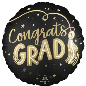 SATIN TWIRLING TASSELS CONGRATS GRAD