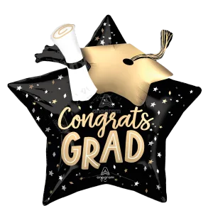 SATIN TWIRLING TASSELS CONGRATS GRAD