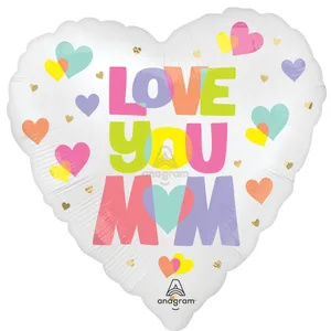SATIN PLAYFUL BRIGHTS LOVE YOU MOM