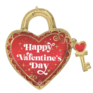 SATIN KEY TO MY HEART SUPERSHAPE