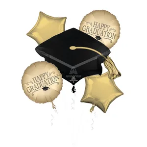 SATIN GOLDEN HONORS BOUQUET OF BALLOONS