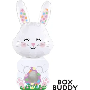 EASTER BUNNY BOX BUDDY GIFT BOX & MINI SHAPE BALLOON