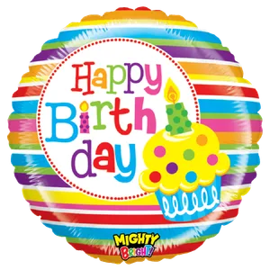 21" MIGHTY CUPCAKE BIRTHDAY