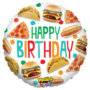 21" MIGHTY FOOD BIRTHDAY