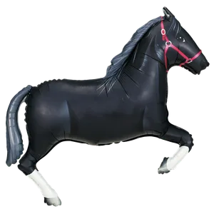 43" BLACK HORSE SHAPE