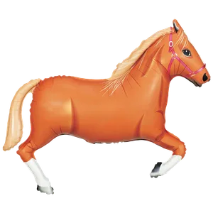 43" TAN HORSE HELIUM SHAPE