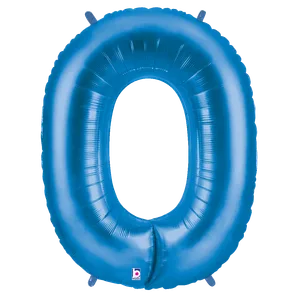 34" NUMBER 0 BLUE MEGALOON