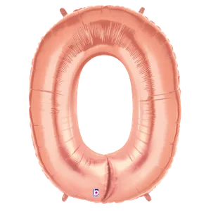 34" NUMBER 0 ROSE GOLD MEGALOON