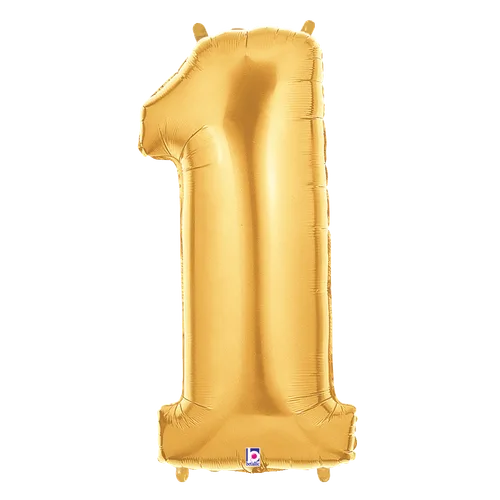 34" NUMBER 1 GOLD MEGALOON