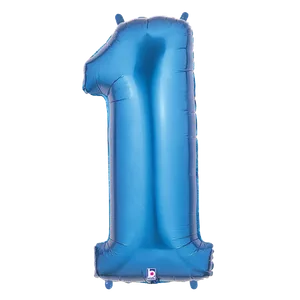 34" NUMBER 1 BLUE MEGALOON