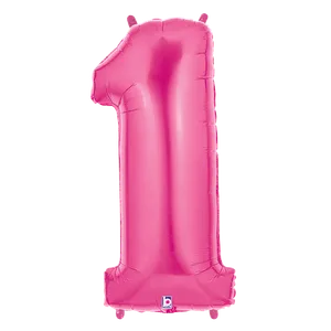 34" NUMBER 1 PINK MEGALOON