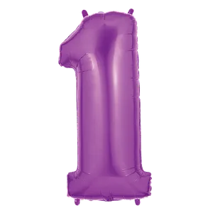 34" NUMBER 1 PURPLE MEGALOON