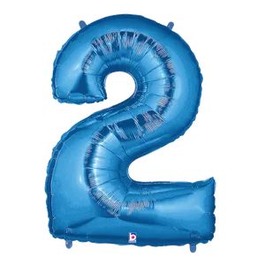 34" NUMBER 2 BLUE MEGALOON