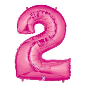 34" NUMBER 2 PINK MEGALOON