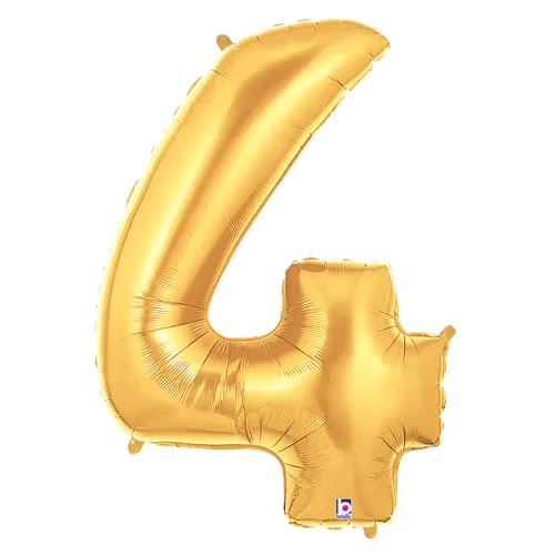 34" NUMBER 4 GOLD MEGALOON