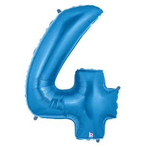 34" NUMBER 4 BLUE MEGALOON