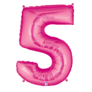 34" NUMBER 5 PINK MEGALOON