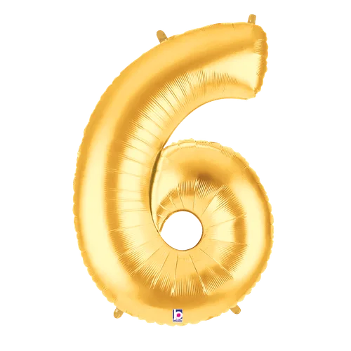 34" NUMBER 6 GOLD MEGALOON