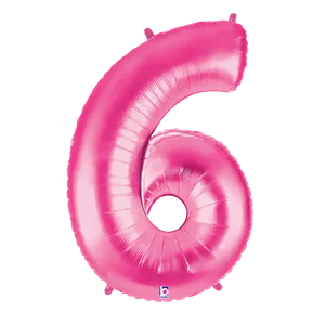 34" NUMBER 6 PINK MEGALOON