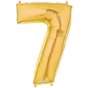 34" NUMBER 7 GOLD MEGALOON