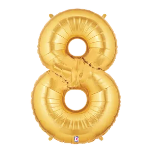 34" NUMBER 8 GOLD MEGALOON