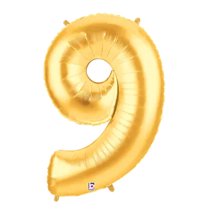 34" NUMBER 9 GOLD MEGALOON