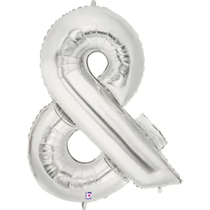 34" SYMBOL & AMPERSAND SIGN SILVER MEGALOON