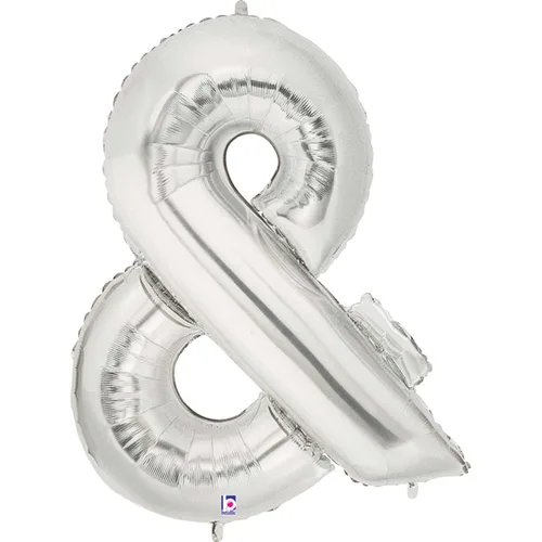 34" SYMBOL & AMPERSAND SIGN SILVER MEGALOON