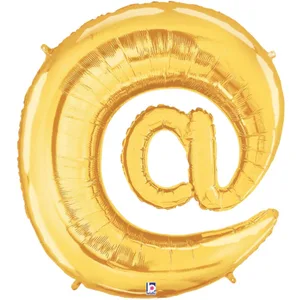 34" SYMBOL @ AT SIGN GOLD MEGALOON