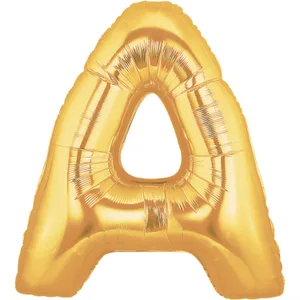 34" LETTER A GOLD MEGALOON