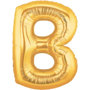 34" LETTER B GOLD MEGALOON