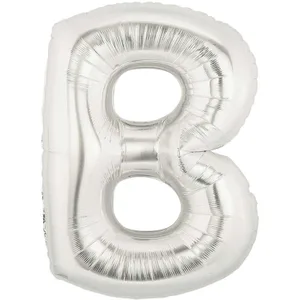 34" LETTER B SILVER MEGALOON