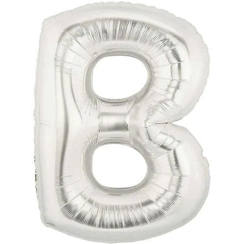 34" LETTER B SILVER MEGALOON