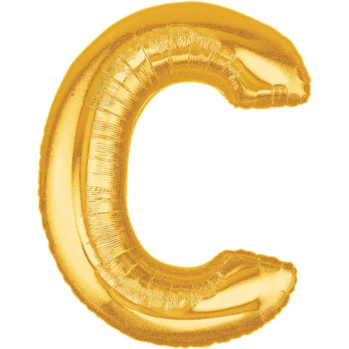 34" LETTER C GOLD MEGALOON