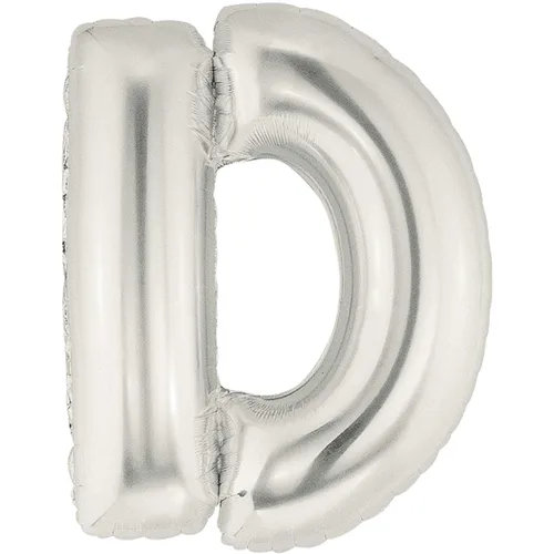 34" LETTER D SILVER MEGALOON