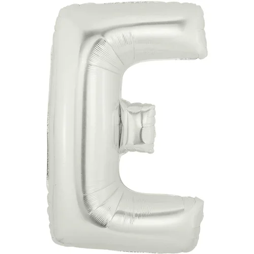 34" LETTER E SILVER MEGALOON