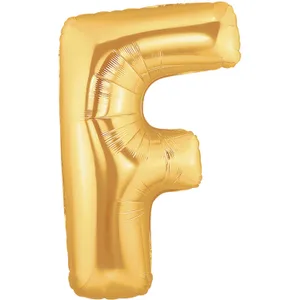 34" LETTER F GOLD MEGALOON