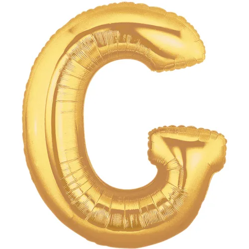 34" LETTER G GOLD MEGALOON