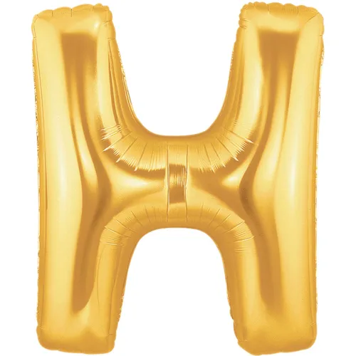 34" LETTER H GOLD MEGALOON