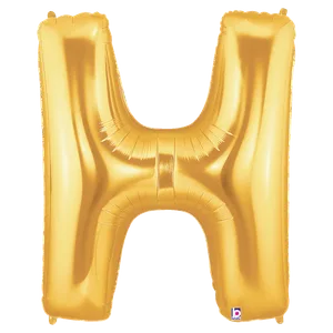 34" LETTER H SILVER MEGALOON