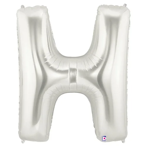 34" LETTER H SILVER MEGALOON