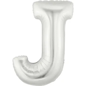 34" LETTER J SILVER MEGALOON