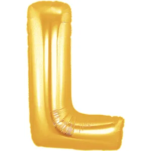 34" LETTER L GOLD MEGALOON