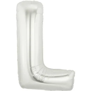 34" LETTER L SILVER MEGALOON