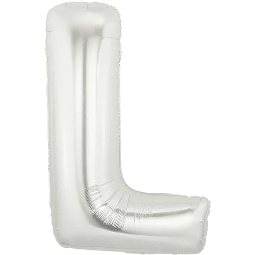 34" LETTER L SILVER MEGALOON
