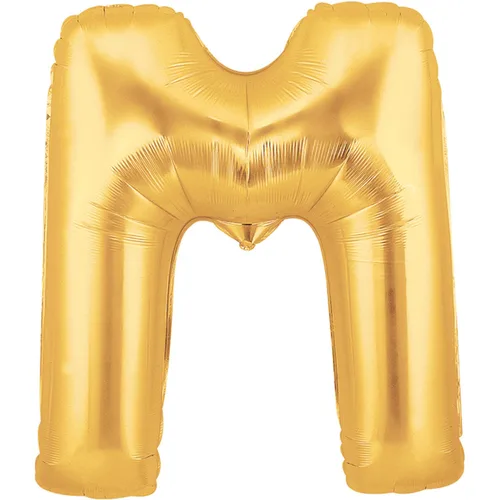 34" LETTER M GOLD MEGALOON